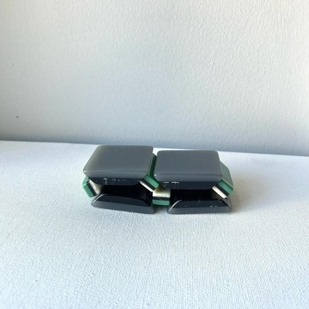 Vintage Chunky Resin Retro Mod Bracelet - Picture 6 of 6